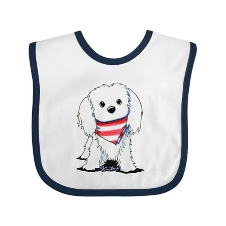 

Inktastic Maltese First Mate Gift Baby Boy or Baby Girl Bib