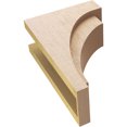 thumbnail image 6 of 7"W x 14"D x 21"H Classic Rivera Rough Cedar Woodgrain TimberThane Corbel, Primed Tan, 6 of 6