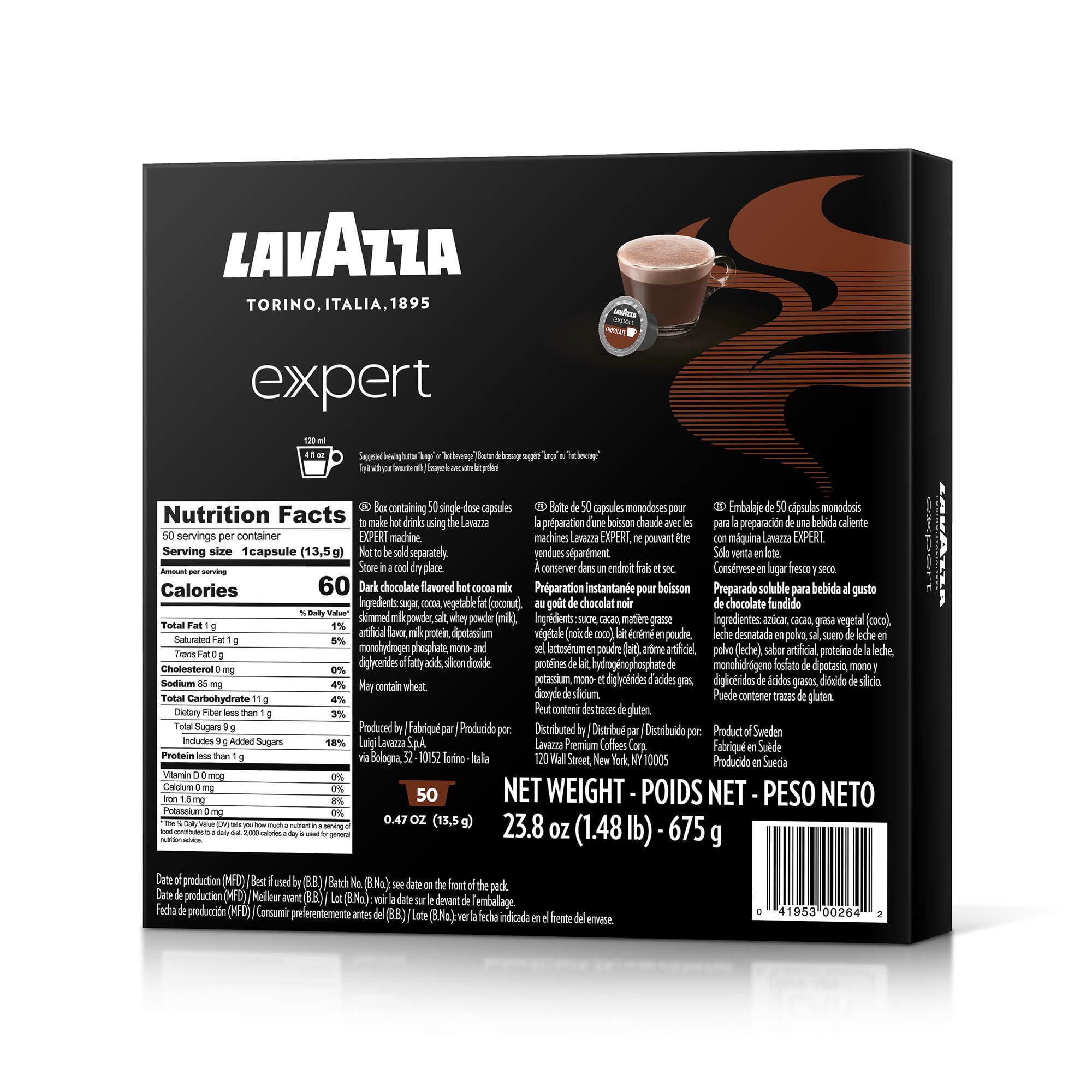 Chocolat chaud Lavazza en dosette individuelle par 50 - Coffee-Webstore
