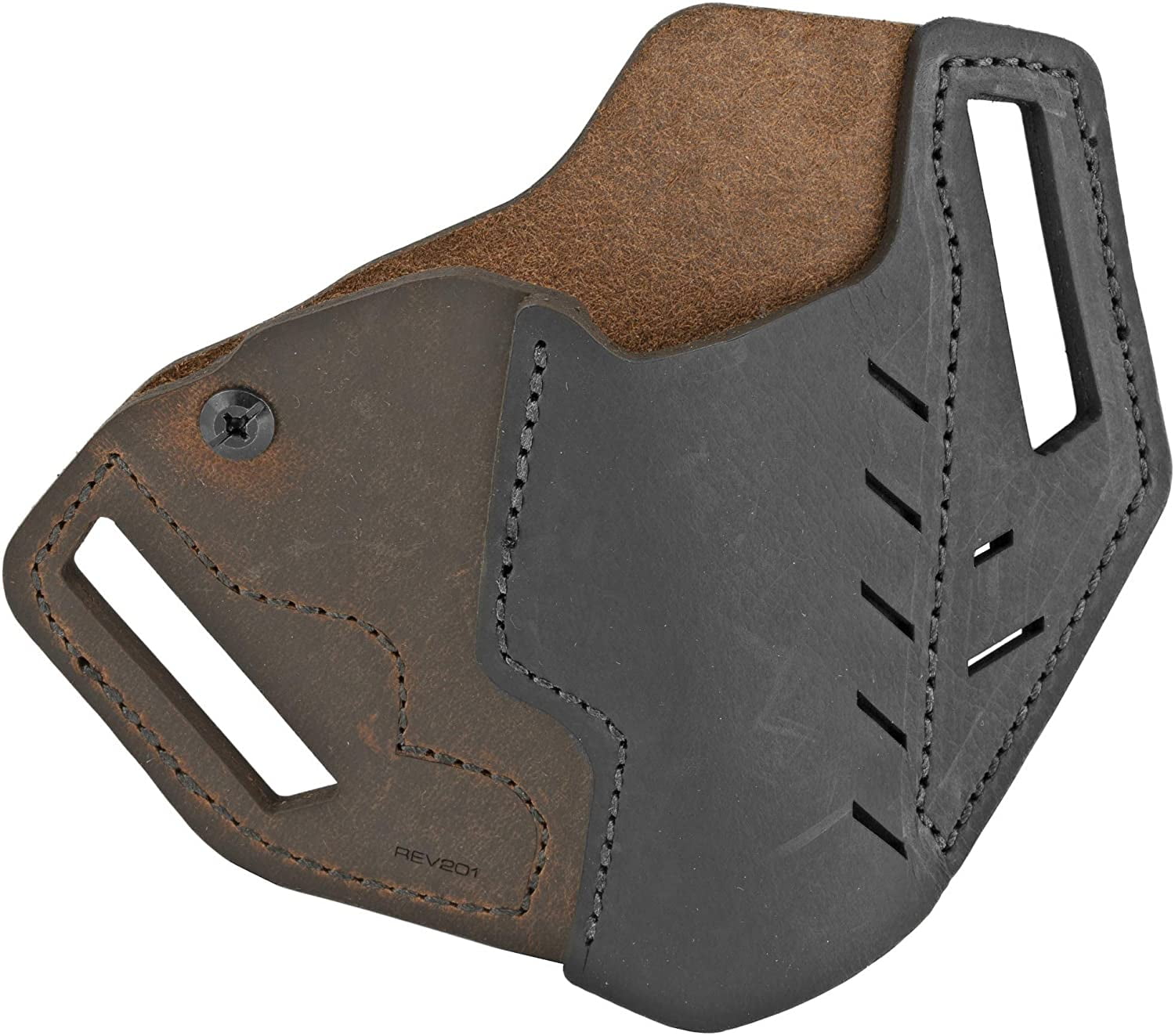 Versacarry Rev1 Revolver Holster Outside The Waistband Two Tone Brown Black Right Hand Only S W J Frame Ruger Lcr One Size Comfortable Fit By Brand Versacarry Walmart Com Walmart Com
