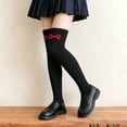 thumbnail image 2 of StSilkitty Over the Knee Socks for Girls Cute Bowknot Lightweight Soft Knit Socks School Uniform Socks Size 3-13, 2 of 5