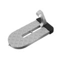 thumbnail image 2 of Resbalón anti resistente de la aleación de aluminio de la función multi de los accesorios genéricos del paso de coche Plata, 2 of 8