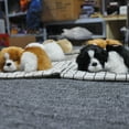 thumbnail image 2 of Realistic Sleeping Dog Plush Doll Sound Mat Home Car Cashboard Decoration Gift, 2 of 8