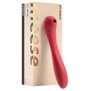 liyafei Clit Sucking Vibrator 3 in 1 G Spot and Clit Stimulator 3 Intensity Sucking and 7 Different Vibration Modes Bendable Waterproof Silent USB Charging Adult Sex Toy(Red)