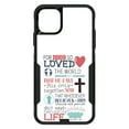 thumbnail image 1 of DistinctInk Custom SKIN / DECAL compatible with OtterBox Commuter for iPhone 11 Pro (5.8" Screen) - John 3:16 - Pink Teal - For God So Loved The World, 1 of 5