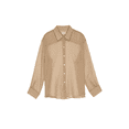 thumbnail image 5 of Womens Sheer Button Up Shirt Long Sleeve LapelNeck Mesh Top Vintage See Through Blouse Streetwear, 5 of 7