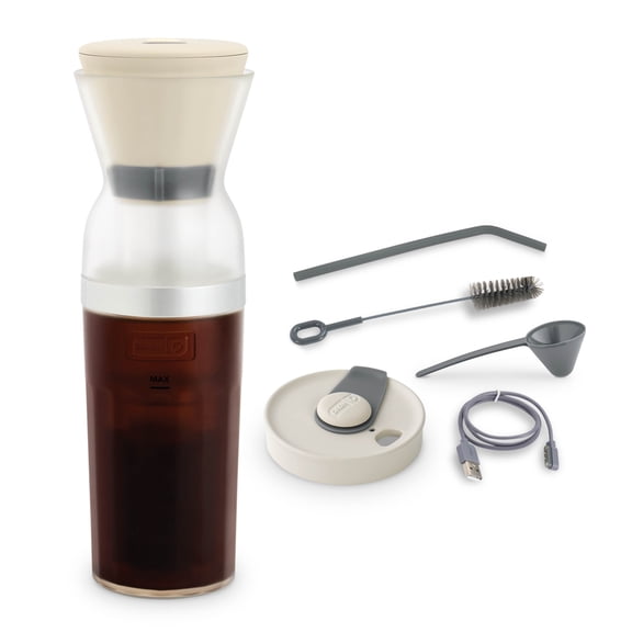 Dash Brew2Goâ„¢ Portable Cold Brew System, Makes 1.5 Cups Coffee, Cream