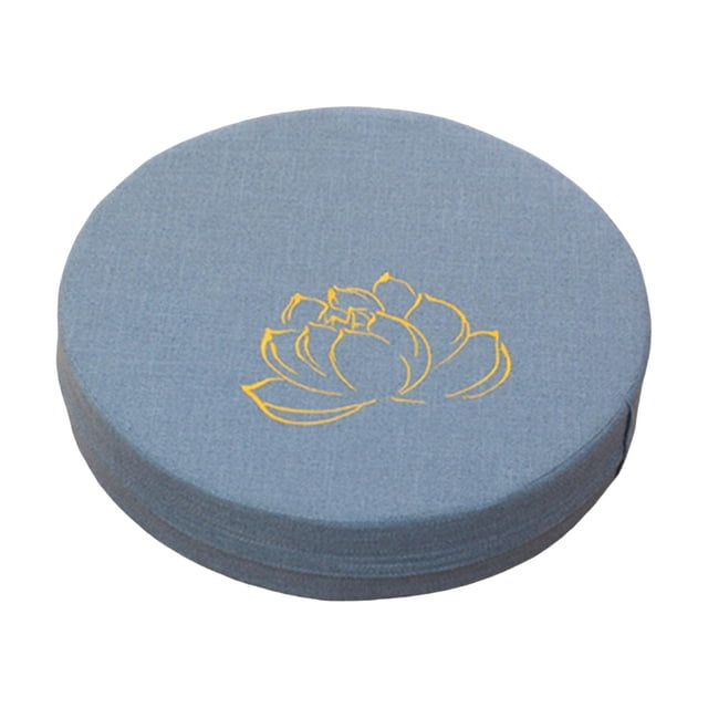Cojín de meditación para Yoga con funda extraíble, esterilla Tatami japonesa, accesorios de meditación, almohada de suelo para Yoga, sala de estar, Azul 6cm Sunnimix Cojín del asiento