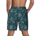 thumbnail image 4 of Balery Vintage Floral Mens Swim Trunks Swim Shorts for Men Quick Dry Inseam Beach Shorts with Compression Liner Pocket-Large, 4 of 9