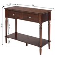 thumbnail image 4 of Convenience Concepts French Country Two-Drawer Hall Table in Espresso Wood, 4 of 4