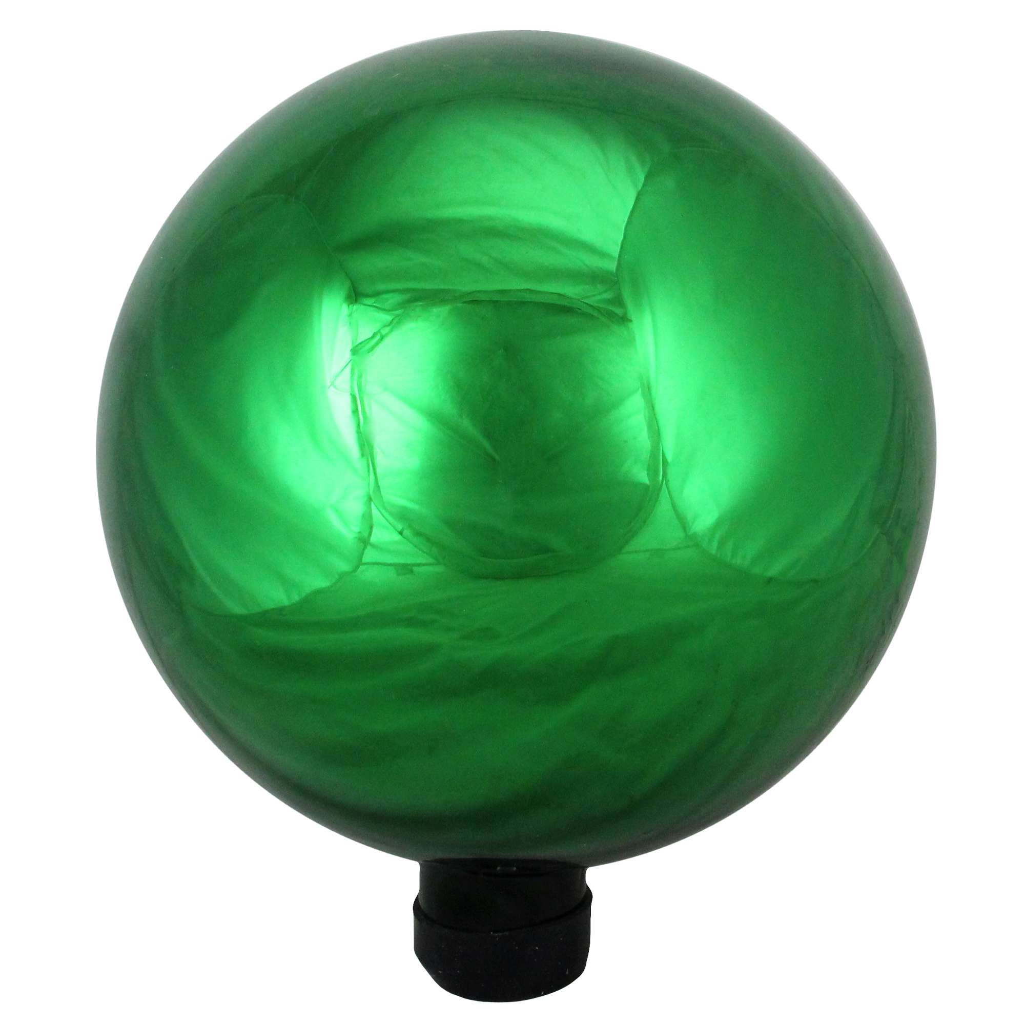 10" Emerald Green Glass Outdoor Patio Garden Gazing Ball