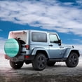 thumbnail image 5 of Fotbe Teal Turquoise Spare Tire Cover Thickening Universal Fit for Jeep, Trailer, RV, SUV, Truck, Tough Tire Wheel Soft Cover-15 inch, 5 of 9