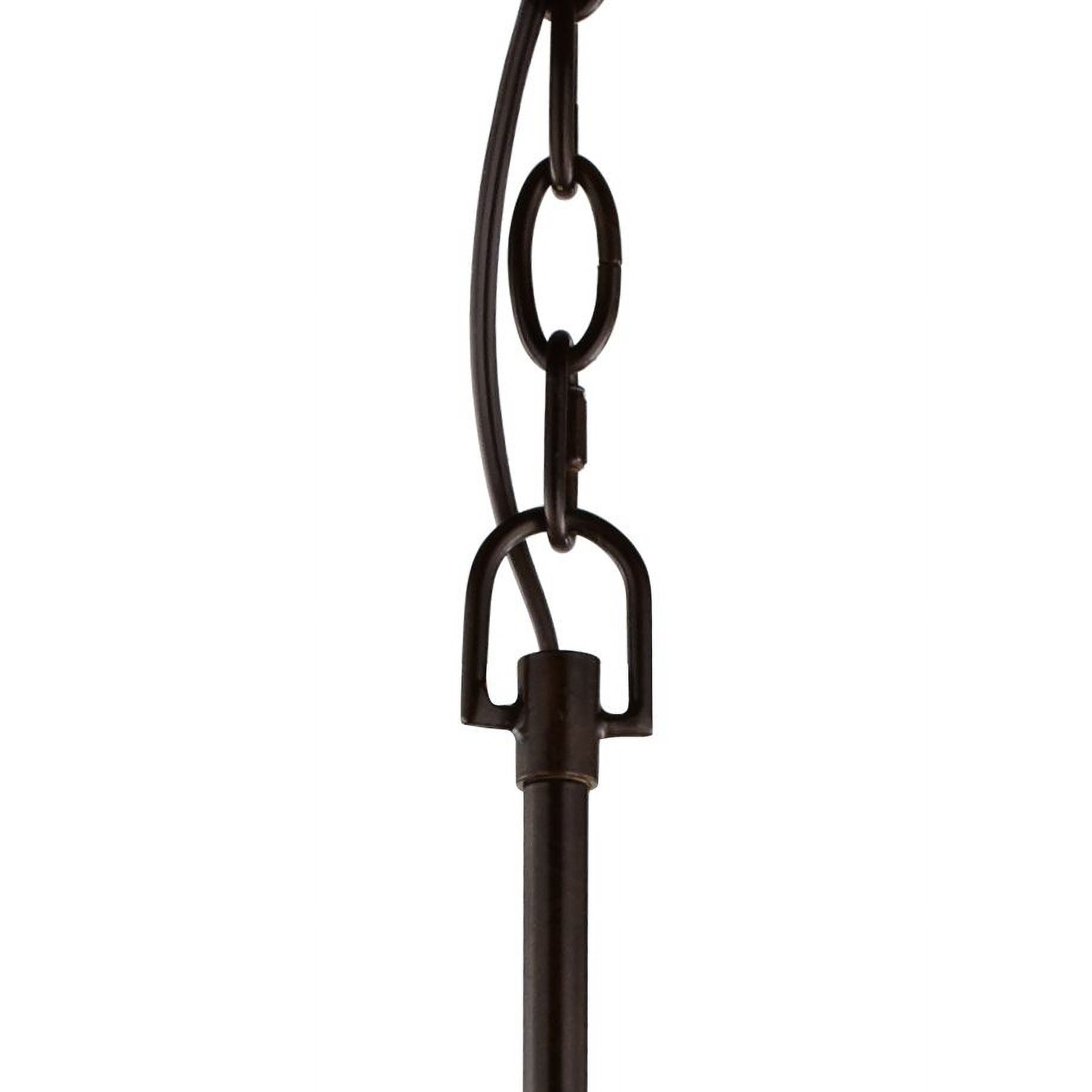 Franklin Iron Works Hawking Bronze Pendant Chandelier 20