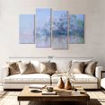 thumbnail image 2 of Elephant Stock Ile Aux Orties Near Vernon 1897 Wall Art - Horizontal Multi Panel Canvas - Living Room Wall Decor - Abstract Multi Panel - Purple And Blue Decor By Claude Monet - 84" x 54", 2 of 4