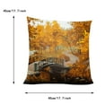 thumbnail image 3 of Housses de Coussin 18 X 18 Lin Imprimé Crypté Taie d'Oreiller en Lin Fin Housse de Coussin 2 Pcs, 3 of 4