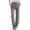 Grey, variant on Womens Sweatpants Linen High Waist Elastic Summer Beach Casual Wide Leg Sweatpants Women Beige L