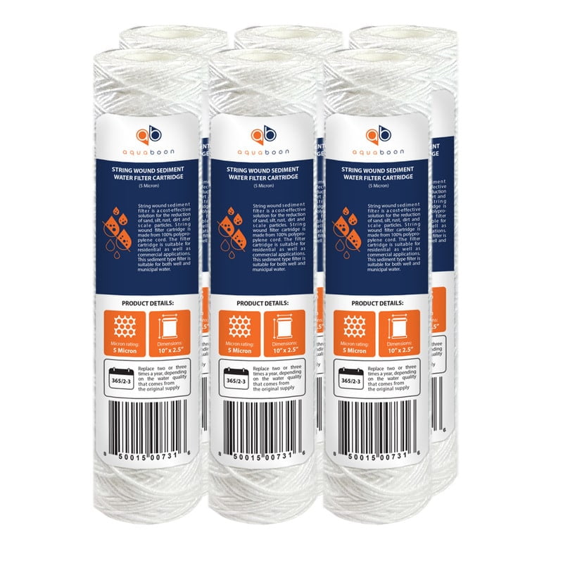 Photo 1 of 1 Micron Wound String Sediment Water Filter Cartridges 