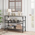 thumbnail image 3 of EastVita Sofa Table,3-Tier Narrow Console Table with Open Shelves,Industrial Foyer Table for Entryway,Hallway,Kitchen,Living Bedroom,Gray, 3 of 8