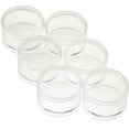 thumbnail image 6 of 12 Empty Clear Jars 2" Cosmetic Screw-On Lid Travel Sample Cream Container Case, 6 of 6