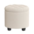 thumbnail image 1 of Otomana SONGMICS ULOM011W01 redonda beige 45x45x44 cm, 1 of 6