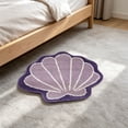 thumbnail image 1 of CaiYueKe Seashells Bathroom Rug, Bathroom Rugs, Ocean Decor Shell Bath Mat Gifts, Cute Seashell Shaped Bath Rugs for Sea Room Decor, Machine Washable & Non-Slip Bath Mat, 16x16 Inch, 1 of 7
