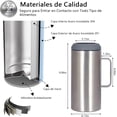 thumbnail image 3 of 40oz Termo para Cerveza, con Tapa y Kit de Adaptres, Acero inoxidable 304, mantiene el frío y el calor durante 12 horas, Adecu para el hogar, la oficina, acampar al aire libre Etc, 3 of 3