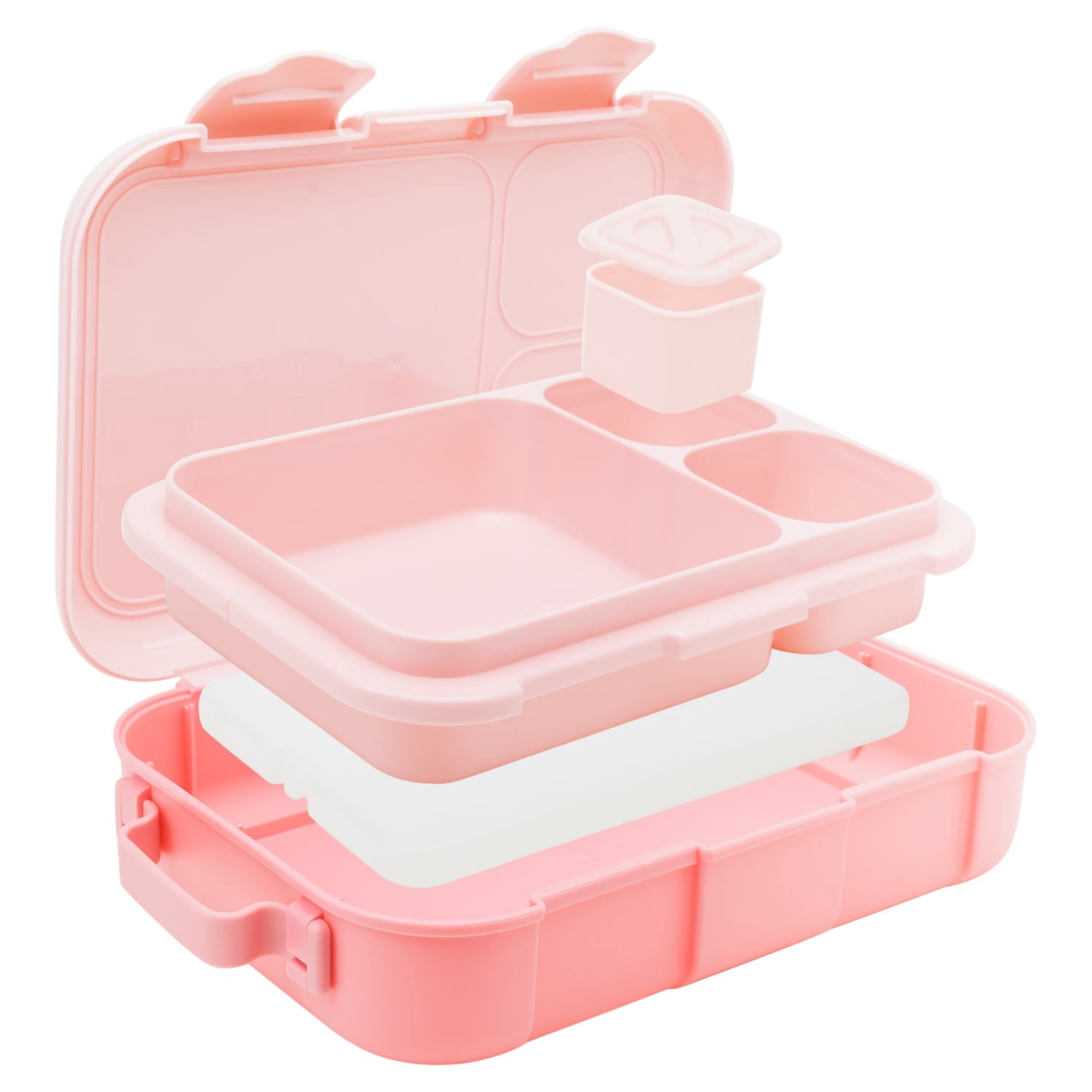 Cool Gear Plastic 3-Compartment Bento Box with Freezer Pack 2 Count