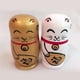 thumbnail image 4 of 5pcs Pintado A Del Matryoshka Fortuna Gato Rusas De La Jerarquización De Oro Baoblaze Muñecas rusas, 4 of 8