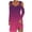 Hot Pink, variant on Womens Ombre Sleeveless Dress Ruched Bust Design Stretchy Fabric Relaxed Silhouette for Evening Events Purple L