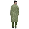 thumbnail image 3 of Atasi Ensemble Kurta Designer pour Garçons Kurta Longue Imprimée Vêtements d'Été, 3 of 4
