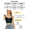 thumbnail image 3 of Sveltors Lace Corset Crop Tops for Women Sexy Spaghetti Strap Open Back Boned Summer Going Out Mesh Bustier, 3 of 6