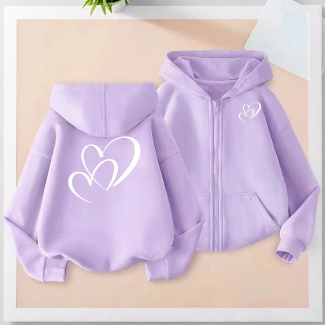 EGNMCR Chandail à Capuche Décontracté pour Enfants avec Imprimé Dégradé, Col à Manches Longues, polyester