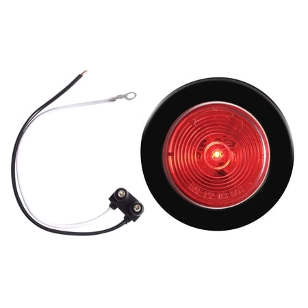 Optronics LED marker/clearance light kit; kit includes two-inch sealed red LED light with PVC grommet and two-wire plug