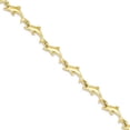 thumbnail image 2 of 14k Yellow Gold Dolphin Bracelet 7 inch, 2 of 7