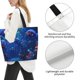 thumbnail image 3 of Fotbe Deep Sea Glowing Fishes Bolsa Tote Estética de Lona con Estampado para Mujer - Bolsa Reutilizable de Hombro Casual para Vacaciones, Compras, Trabajo y Gimnasio, 3 of 8
