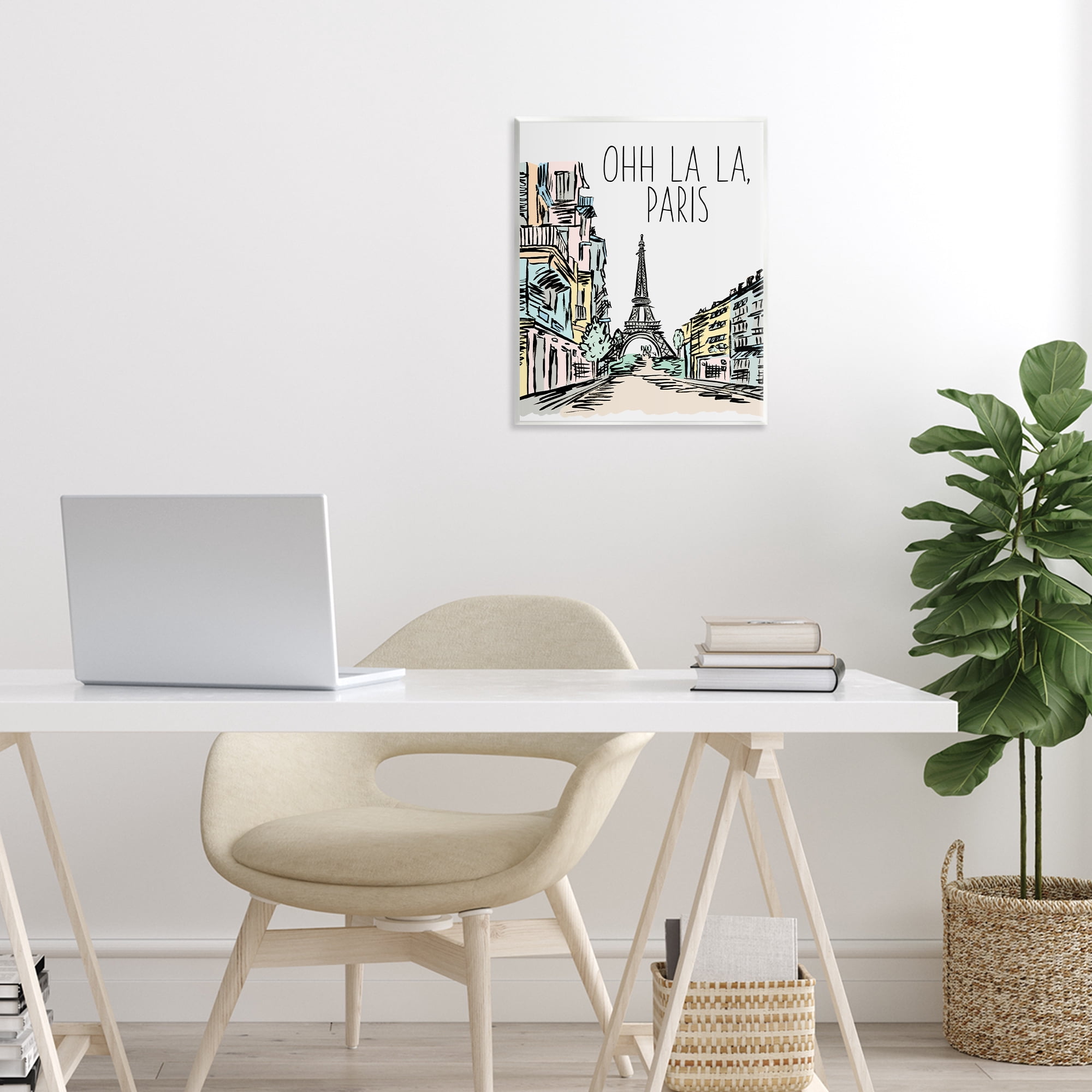 Stupell Industries Ohh La La Paris Wall Plaque Art, design by Elizabeth Medley