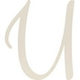 thumbnail image 1 of Decorative Acrylic Letter, Custom Blank U Script, 10'' Tall White Alphabet, 1 of 5