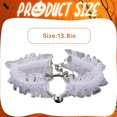 thumbnail image 2 of DESIGNICE Goth Accessories,Cat Bell Gothic Necklace,Lace Halloween Jewelry,For Women Halloween Daily Use,White, 2 of 7