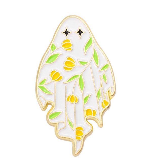 Fashion Hallown Ghost Brooch Pin Collar Badge Cartoon Corsage Brooch Gift