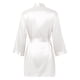 thumbnail image 5 of Bata de satén para dama de honor para mujer - Albornoz corto tipo kimono para bodas, cintura ajustable, tallas S-XL, 5 of 7