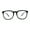 Black, variant on Hipster Rectangle Plastic Keyhole Blue Light Filtering Computer Glasses Black