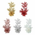 thumbnail image 2 of Brillo de Navidad artificial Poinsettia Flor Ramas de pino Hojas Selecciones Adornos para coronas de árboles de Navidad, 2 of 4
