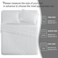 thumbnail image 4 of Exclusivo Mezcla White Twin Quilt Set, Square Pattern Ultrasonic Lightweight Bedspreads, Soft Coverlets Bedding Set with Pillow Sham, 4 of 7