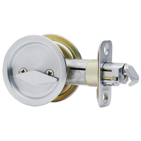 Kwikset 93350-024 Satin Nickel Pocket Door Privacy Lock