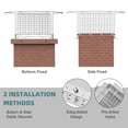 thumbnail image 4 of QinaQin Precisionauto Chimney Cap, Steel with Mesh Cover, Suitable for Terracotta Flues, Adjustable Bottom To Prevent Animals and Debris From Entering, 4 of 7