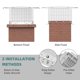 thumbnail image 4 of Yeshouse Tapa de chimenea PrecisionAuto, de acero con rejilla de malla, compatible con conductos de arcilla, base ajustable, protección contra animales y escombros, 4 of 7