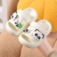 thumbnail image 2 of WUANDIXFA Toddler Shoes Clogs Slide Sandals for 0-8yrs Kids Unisex for Girls and Boys Garden Shoes Cartoon Slides Slip-Resistance Sandals Beach Pool Slippers (White, 9), 2 of 9
