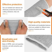 5 Pairs Cut Burn Resistant Sleeves Arm Protection Sleeves Forearm Arm Protectors Thin Skin Bruising Arm Guards