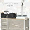 thumbnail image 4 of HOMCOM 7-Drawer Fabric Storage Tower, Grey, 25" W x 11.75" D x 28" H, Lightweight, Easy Assembly, 4 of 9