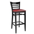 thumbnail image 2 of Ladderback Bar Stool in Black, 2 of 2